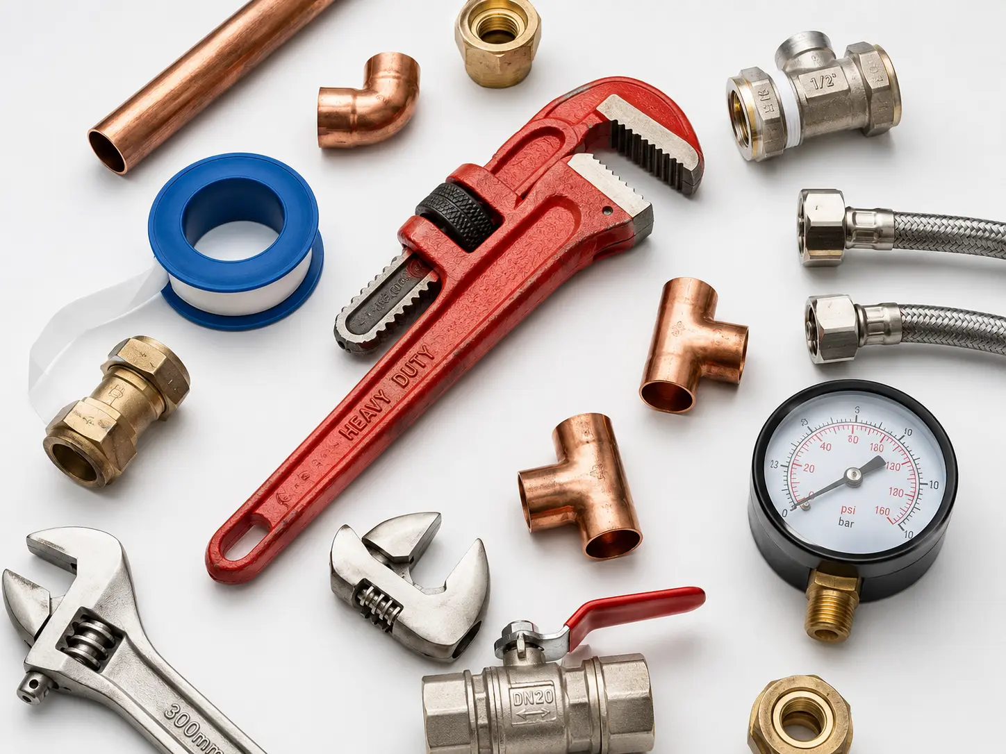 Plumber working on pipework in Edinburgh home